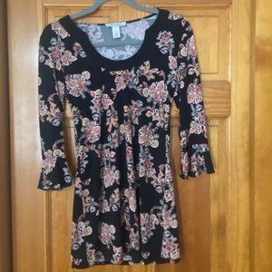 WHBM Paisley Tunic Top with Bell Sleeves